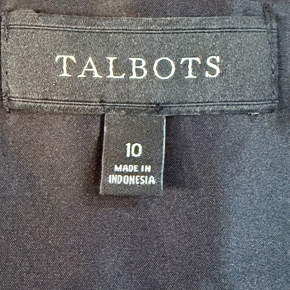 Talbots Pink Black Plaid Straight Skirt Womens Size 10 Wool Blend Faux Leather - Picture 3 of 9